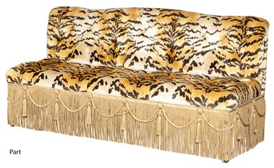 Lot 271 - Pair of Custom-Made Button-Tufted Upholstered...