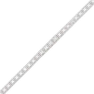 Lot 170 - White Gold and Diamond Bracelet
