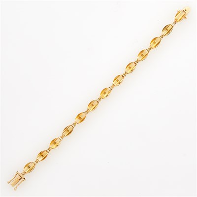 Lot 76 - Gold and Citrine Bracelet