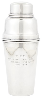 Lot 139 - Asprey Sterling Silver Cocktail Shaker London,...