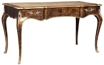 Lot 127 - Faux Lacquer Writing Table Height 29 inches,...