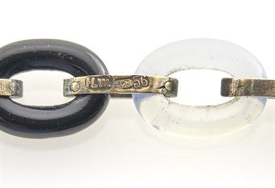 Lot 110 - Fabergé Jeweled Gold-Mounted Hardstone Link...