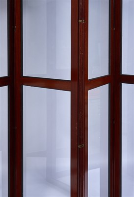 Lot 107 - French Mahogany and Glass Six-Panel Floor...