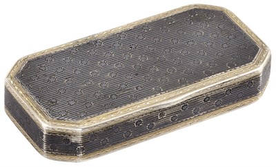 Lot 142 - Russian Parcel-Gilt Silver and Niello Snuff...
