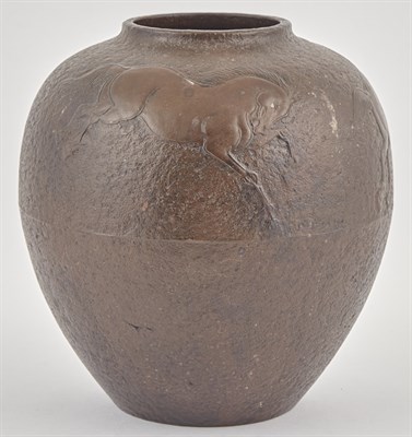 Lot 179 - A Japanese Bronze Vase Studio of Mitsuhara,...