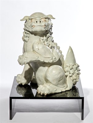 Lot 185 - A Japanese White Glazed Porcelain Figure of a...