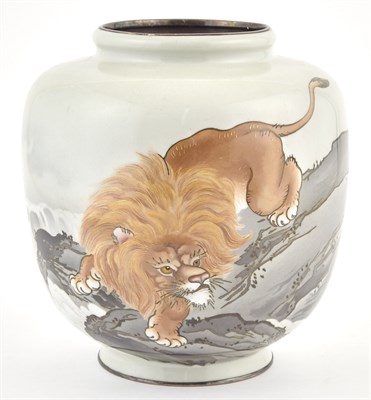 Lot 175 - A Fine Japanese Cloisonné Enamel Vase Studio...