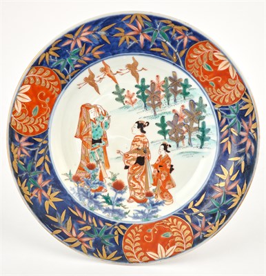 Lot 115 - A Japanese Imari-Palette Arita Porcelain Dish...
