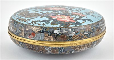 Lot 129 - A Japanese Cloisonné Enamel Domed Box and...