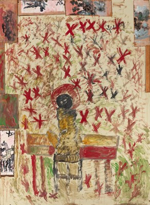Lot 57 - Purvis Young American, 1943-2010 Jazz Angel,...