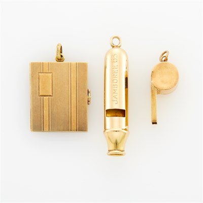 Lot 44 - Three Gold Charms