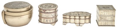 Lot 106 - A Chinese Paktong Hand Warmer The compressed...