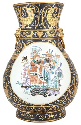 Lot 301 - A Large Chinese Enameled Porcelain Hu Vase...