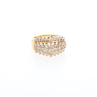 Lot 141 - Low Karat Gold and Diamond Ring