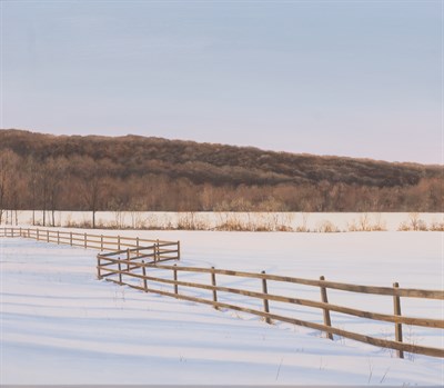 Lot 81 - Tom Yost American, b. 1957 Fence Line, Winter...
