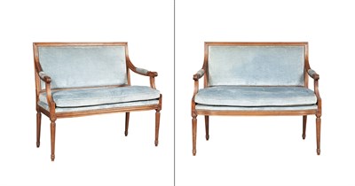 Lot 160 - Pair of Louis XVI Style Stained Wood...