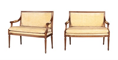 Lot 164 - Pair of Louis XVI Style Stained Wood...