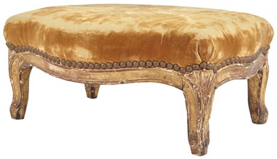 Lot 242 - Louis XV Style Brown Velvet Upholstered...