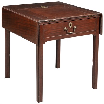 Lot 190 - George III Mahogany Reading/Writing Pembroke...