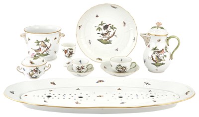Lot 163 - Group of Herend Porcelain Rothschild Bird...