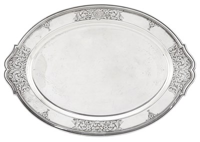 Lot 177 - Gorham Sterling Silver Platter 1918 Shaped...