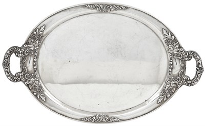 Lot 184 - Gorham Sterling Silver Two Handle Tray Early...
