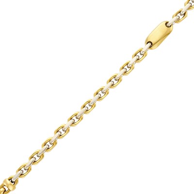 Lot 81 - Two-Color Gold Link Bracelet