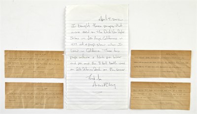 Lot 173 - [DICK VAN DYKE SHOW] Group of desk props from...
