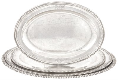 Lot 204 - Set of Four George III Sterling Silver...