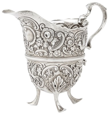 Lot 193 - George II Irish Sterling Silver Cream Jug...