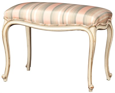 Lot 86 - Louis XV Style Painted Stool Height 19 inches,...