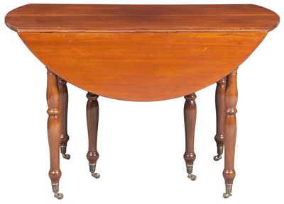 Lot 222 - Directoire Mahogany Drop-Leaf Extension Dining...