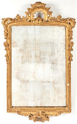 Lot 228 - Italian Rococo Style Giltwood Mirror Height 4...