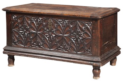Lot 262 - Gothic Style Walnut Coffer Height 21 1/2...