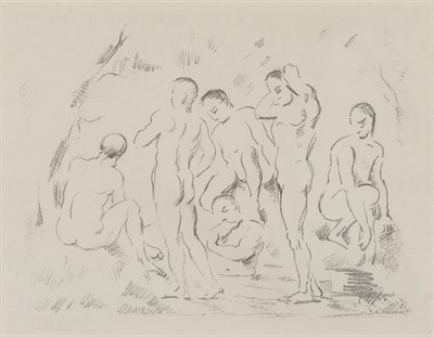 Lot 6 - Paul Cézanne (1839-1906) LES BAIGNEURS (PETITE...