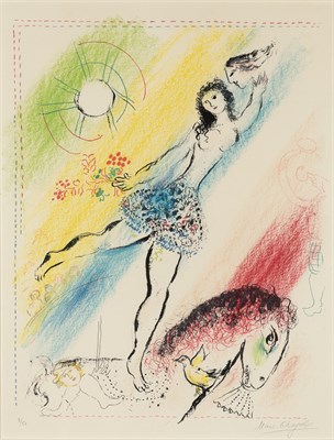 Lot 24 - Marc Chagall (1887-1985) L'ÉCUYÈRE (MOURLOT...