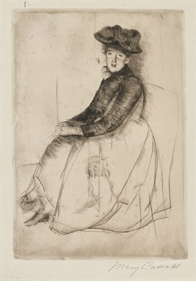 Lot 5 - Mary Cassatt (1844-1926) REFLECTION (BREESKIN...