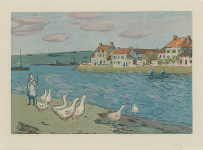 Lot 11 - Alfred Sisley (1839-1899) LES BORDS DE RIVIÈRE...