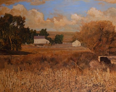 Lot 24 - John Gordon 20th Century Farm Near Hinton,...