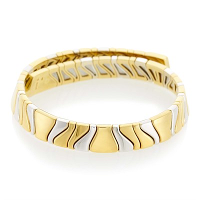 Lot 17 - Marina B. Gold and Stainless Steel Choker Necklace