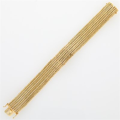 Lot 50 - Ebel Woven Gold Bracelet-Watch