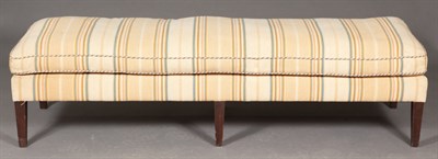 Lot 122 - Upholstered Long Bench Height 17 inches,...