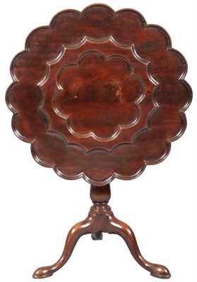 Lot 650 - George II Mahogany Supper Table The dished...
