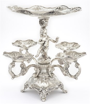 Lot 180 - Continental Silver Plated Epergne Late 19th/...