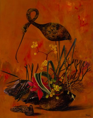 Lot 43 - Gyorgy Korga Hungarian, 1935-2002 Still Life...