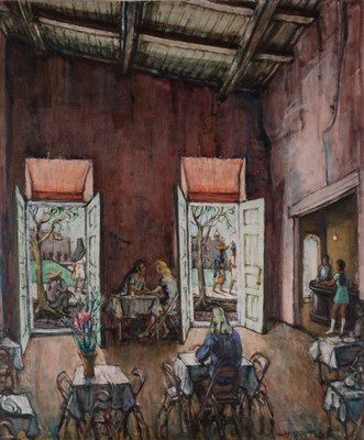 Lot 81 - Philip Reisman American, 1904-1992 Restaurant...