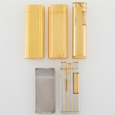 Lot 62 - Luxury Lighters Group of five luxury lighters...