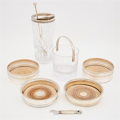 Lot 187 - Miscellaneous Group of Silver, Metal, Glass...