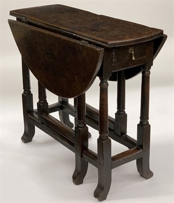Lot 148 - English Oak Joined Gate-Leg Table Late 17th...