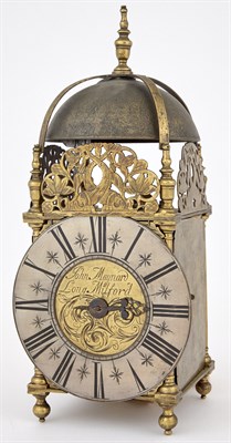 Lot 181 - Charles II Brass Lantern Clock John Maynard,...